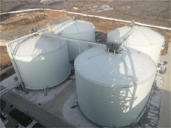 唐山5000吨立式粉煤灰储存罐